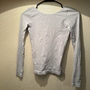 Elegant light grey Long Sleeve Women's Top